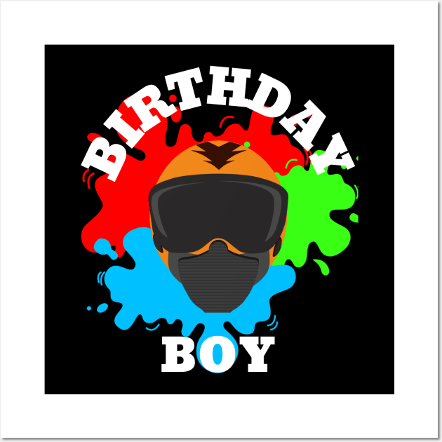 Birthday Boy Paintball Wall Art by Orange-Juice